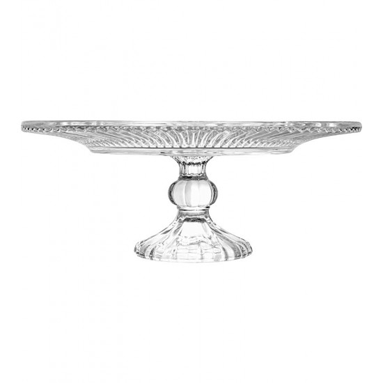 Prato Para Bolo 31cm por 13cm Renaissance em Cristal Ecológico